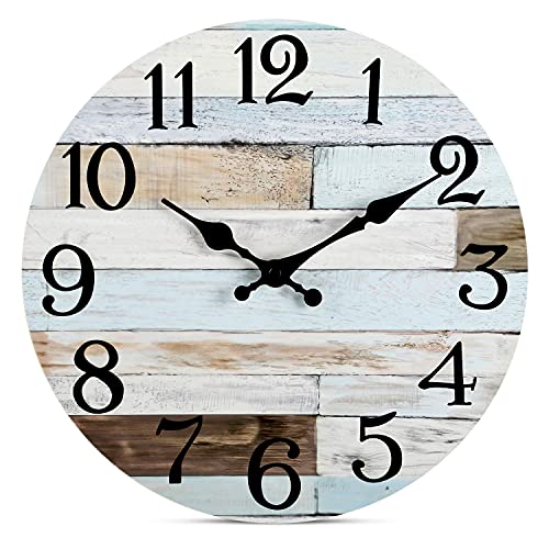 Silent Non-Ticking Wooden Wall Clock