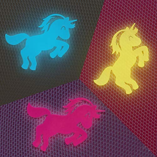 UB-STORE Glow in The Dark Unicorn Canopy Bed