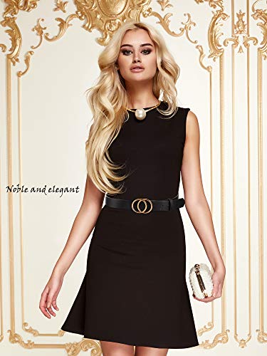 Faux Leather Belts with Double O-Ring Buckle for Women