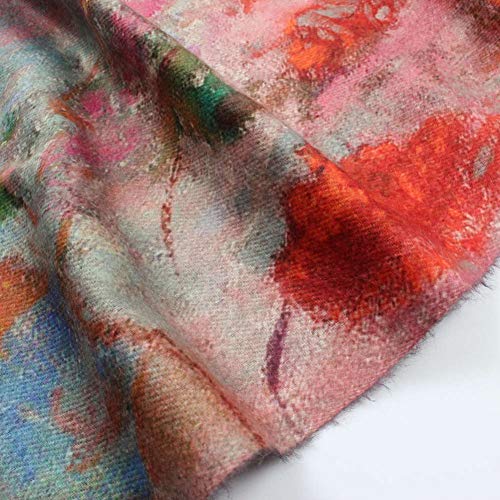 Art Printed Cashmere Feel Scarf