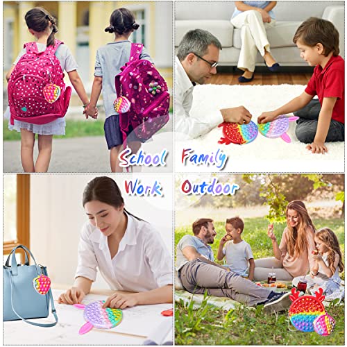 JIMMIDDA Pop Shoulder Bag Fidget Toys Pack for Girls