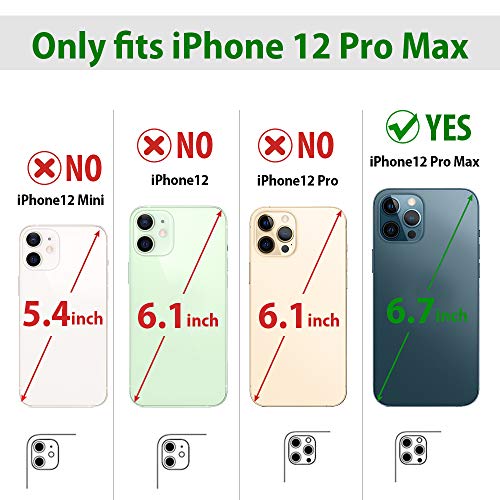 iPhone 12 Pro Max Wallet Case with Crossbody Strap