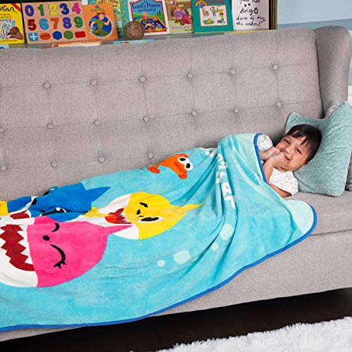 Baby Shark Super Soft Micro Raschel Throw - 46 in x 60 in