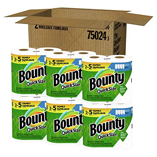 Bounty Quick-Size Paper Towels - 12 Family Rolls
