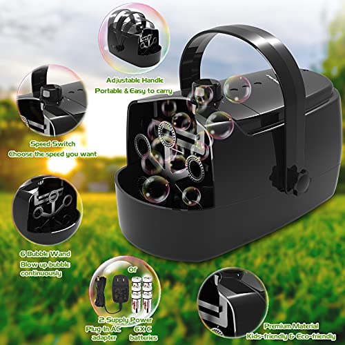 Durable Automatic Bubble Blower Machine - Makes 4800+ Bubbles Per Minute