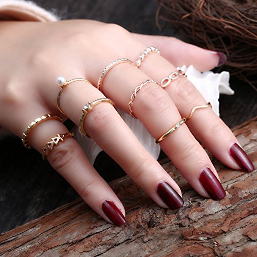 RINHOO FRIENDSHIP Crystal Ring Set
