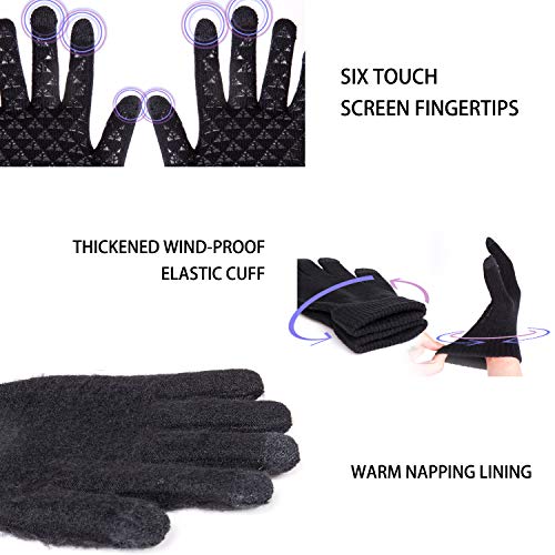 TRENDOUX Winter Gloves - Anti-Slip Touchscreen Glove