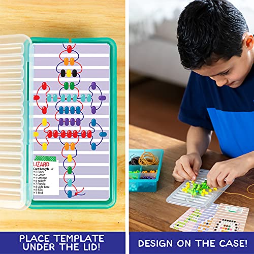Made By Me Ultimate Bead Pets By Horizon Group USA, Bead Pets Crafts For Kids, Includes Over 1400 Beads, Cording, Keychains & Carabiner Clips, Design Templates, Storage Cases & More