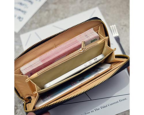 Glitter Zipper Wristlet Clutch