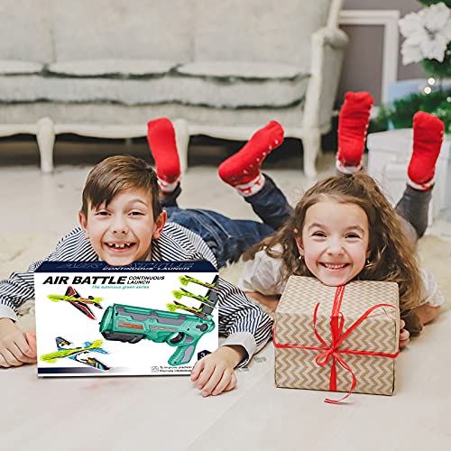 Bubble Catapult Plane Toy - Outdoor One-Click Ejection Game for Kids