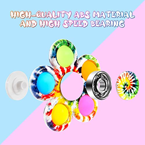 Tie Dye Pop Fidget Spinners for Stress Relief and ADHD Anxiety-2 pack