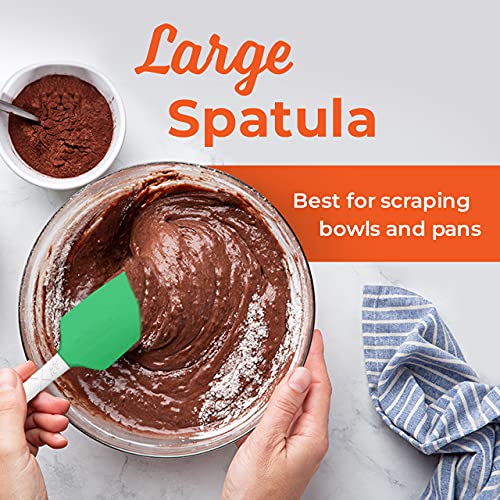 M KITCHEN WORLD 4 Piece Silicone Spatula Set