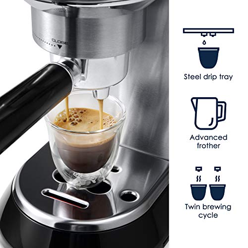 De'Longhi EC680M Espresso, Stainless Steel, Metallic