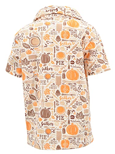 Unique Baby Boys Gather Pumpkin Thanksgiving Polo Shirt