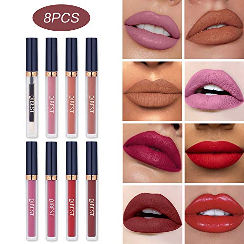 Matte Liquid Lipstick Set, 8pcs