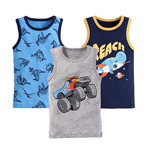 AQEACARMON Baby Boys' Tank Tops 3 Pack