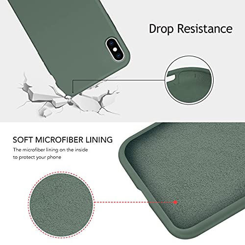 OUXUL Liquid Silicone Gel Rubber Case for iPhone X/Xs