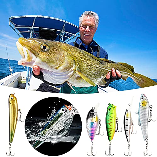 Lifelike Trout Carp Pike Perch Bass Fishing Lure Kit