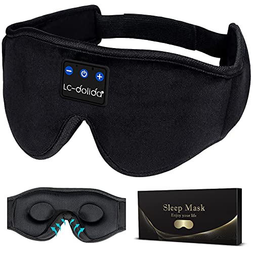 LC-dolida Sleep Headphones with Bluetooth Wireless Music Eye Mask