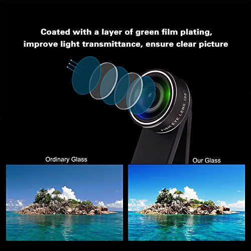 11 in 1 Phone Camera Lens Kit - Fisheye, Wide Angle, Macro, Zoom, Filters - Compatible with iPhone, Samsung, and Most Smartphones