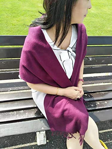 Long Wool Scarf (Purple)