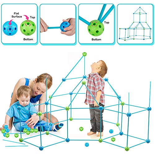 Obuby Kids Fort Building Kit - 120 Piece STEM Toy