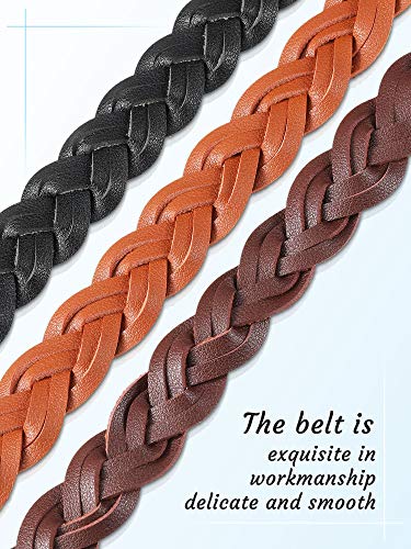 Women's Braided Leather Belt