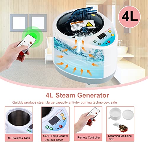 Portable Foldable Steam Sauna with Steamer Pot for Home Spa - Fast Relaxation and Detoxification