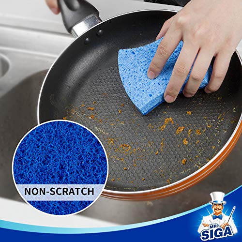 MR.SIGA Dual-Sided Dishwashing Sponge