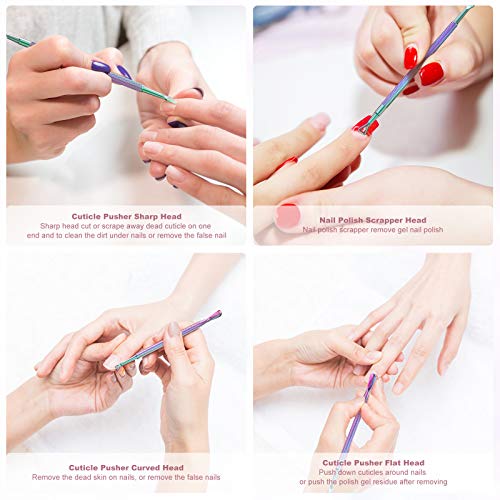 opove P1 Cuticle Pusher and Nail Polish Remover - Gradient Color