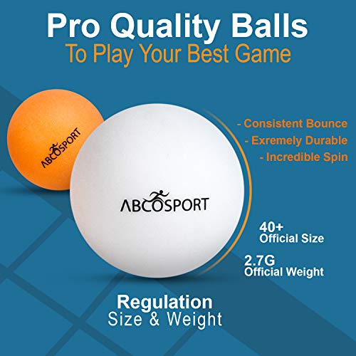Abco Tech Ping Pong Paddle and Table Tennis Set.
