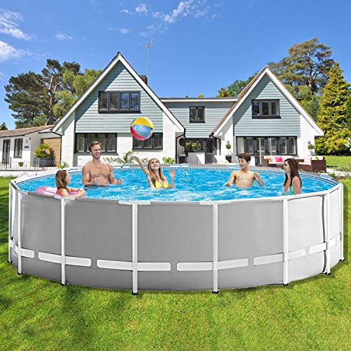 Metal Framed Above Ground Swimming Pool - 10ft x 30in for Family Fun