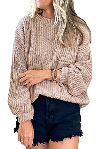 Solid Color Knit Sweater
