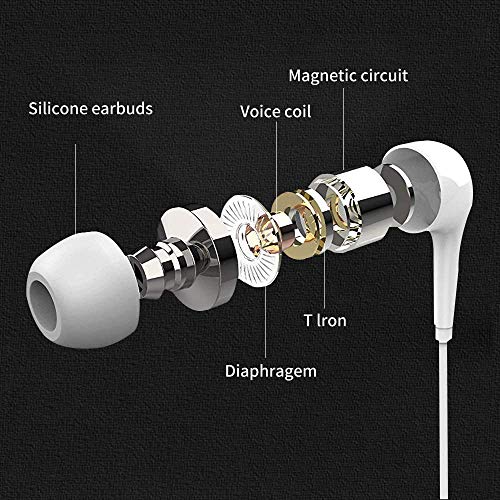 Wired Earbuds with Microphone and Bass
