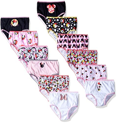 Disney Toddler Minnie or Mickey Mouse '12 Days Un-Boxing' Gift Box Panties (12-Pack, 2/3T)