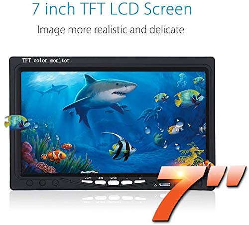 Eyoyo Portable Fish Finder 7'' LCD Monitor with Waterproof Camera and Infrared LED