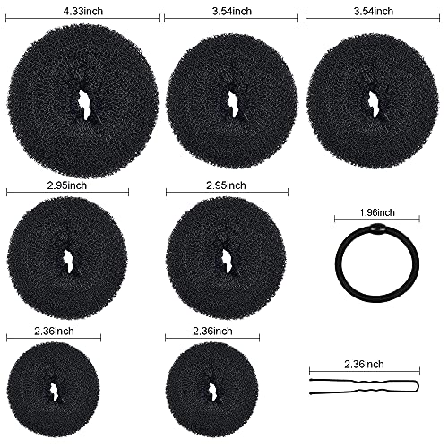 Donut Bun Maker Set - 7pcs, Black