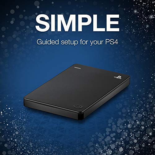Seagate (STGD2000100) Game Drive for PS4 Systems 2TB External Hard Drive Portable HDD – USB 3.0, Officially Licensed Product
