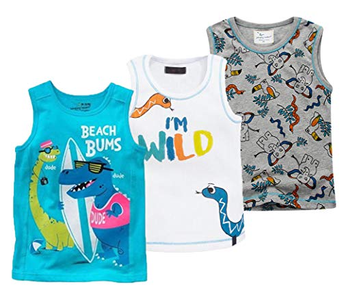 Coralup Toddler Tank Tops 3PCS