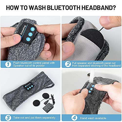 Perytong Bluetooth Sports Headband with Sleep Wireless Headphones