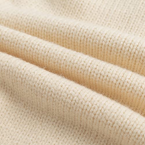 Curipeer Boys' Fall Cable Knit Cardigan Sweater, Apricot