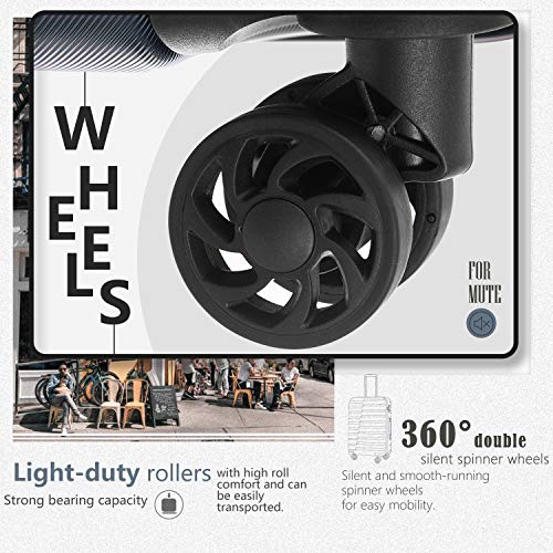 COOLIFE Luggage Expandable(only 28'') Suitcase PC ABS TSA Lock Spinner Carry on new fashion design (gray, 3 piece set)