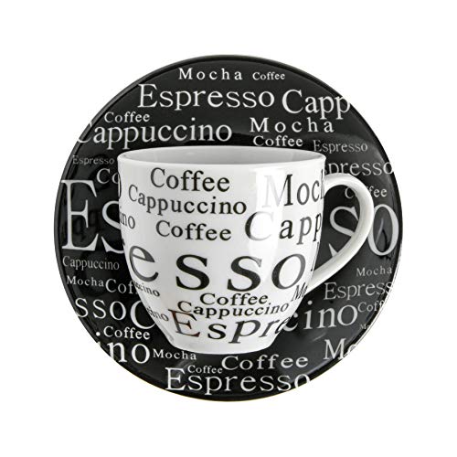 Gibson Home Expressions Espresso Saucer Set