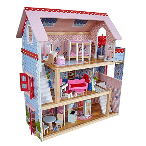 KidKraft Chelsea Doll Cottage Dollhouse - 16 Accessories