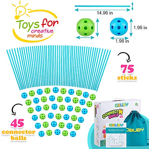 Obuby Kids Fort Building Kit - 120 Piece STEM Toy
