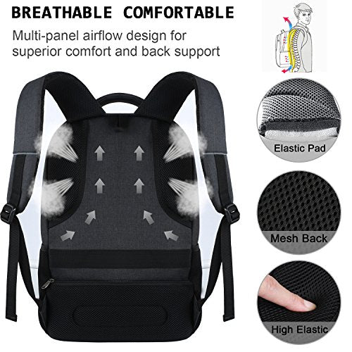 Laptop Backpack, Black (15.6 in)