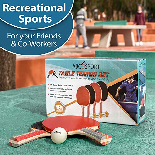 Abco Tech Ping Pong Paddle and Table Tennis Set.