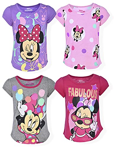 Minnie Mouse Tee Set 4-Pack (Girls, Size 5)