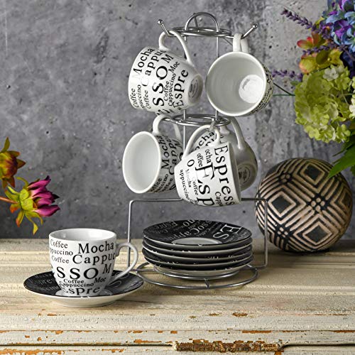 Gibson Home Expressions Espresso Saucer Set