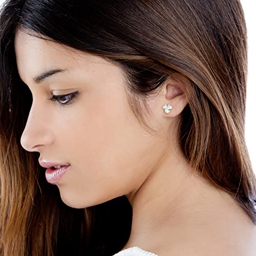 Minnie Mouse Crystal Stud Earrings